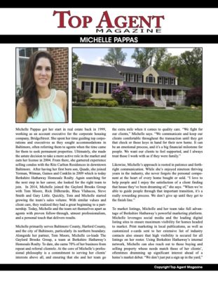 Top Agent Article Featuring Michelle Pappas